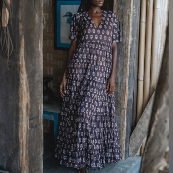 Daughters Of India New Chaaya Maxi Dress Size Large